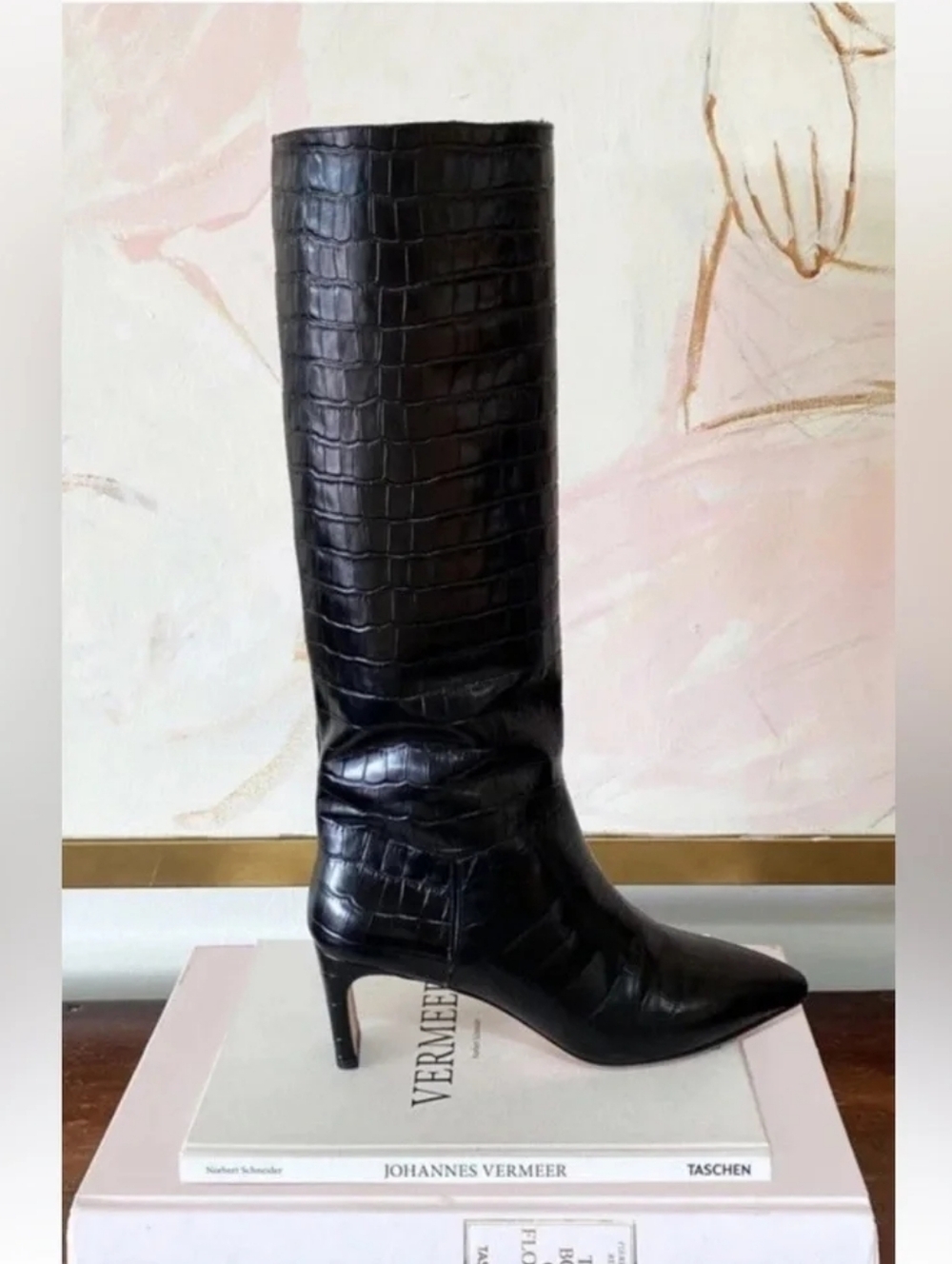 Emerson Fry Lou Croc-Embossed Walking Boot